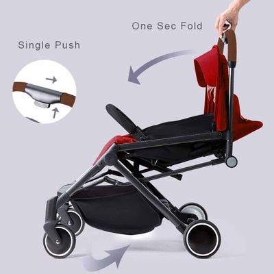 Eazy Kids Travel Lite Stroller - Sld By Eazy Kids Teknum - Red
